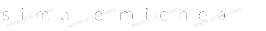 simple micheal字体转换